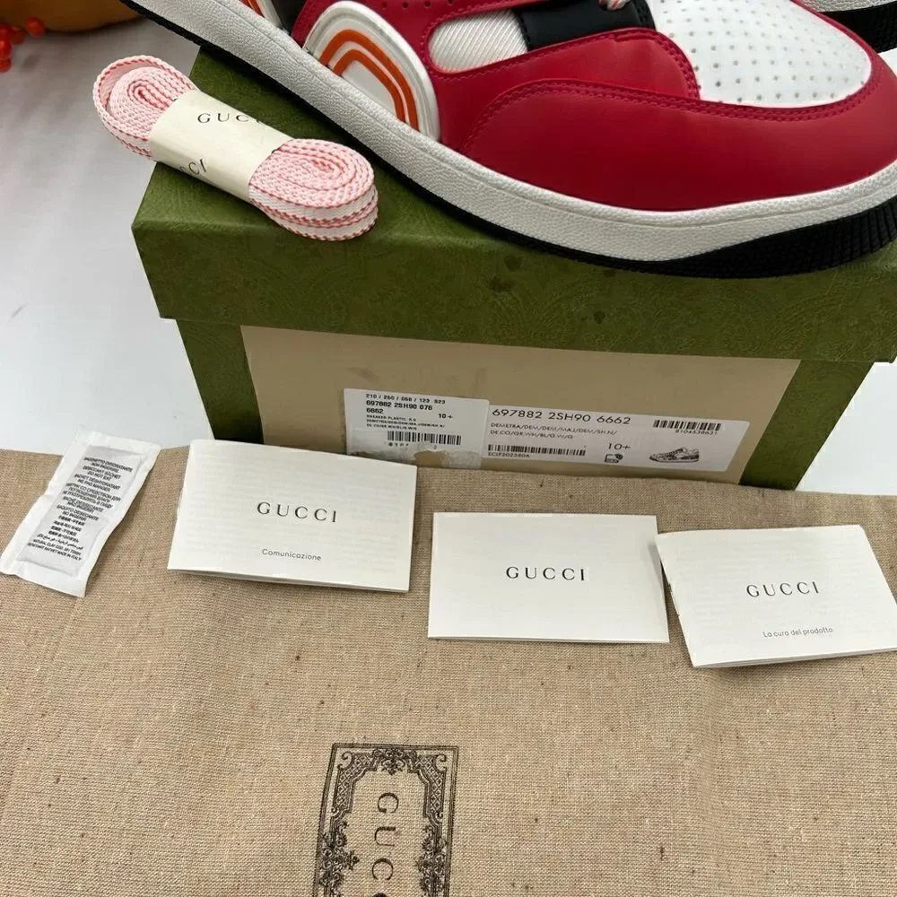 Men’s Gucci basket sneakers size 10.5 made in Italy. - Picture 4 of 10